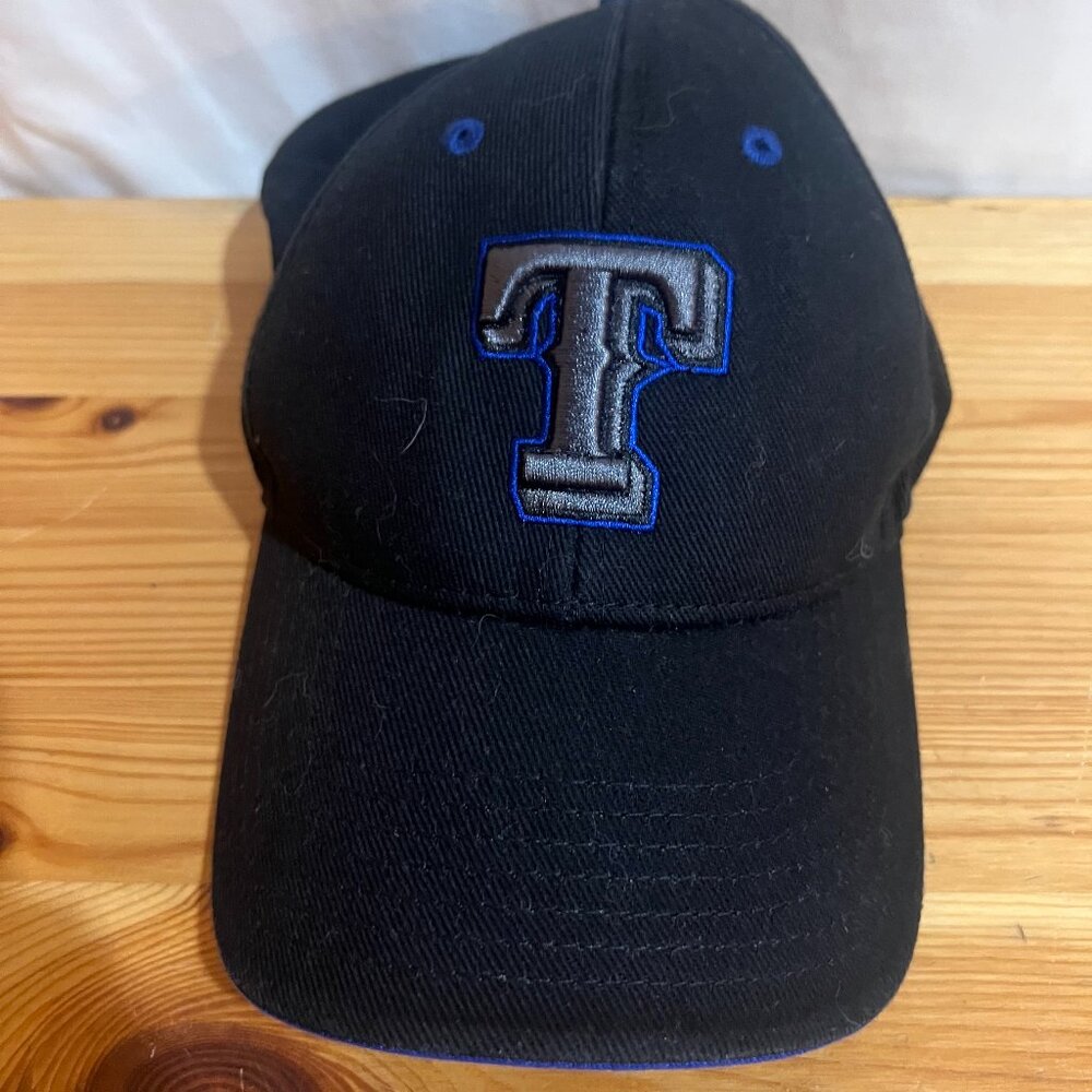 Texas Rangers Hat Cap Strap Back Child OSFA MLB Baseball Kids Used Good Conditio